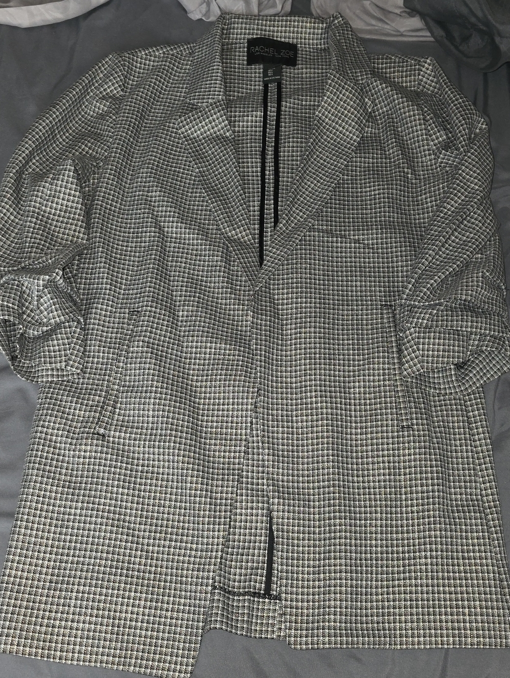 Rachel Zoe Womens Brown/gold Mult Glen Plaid Trench Coat